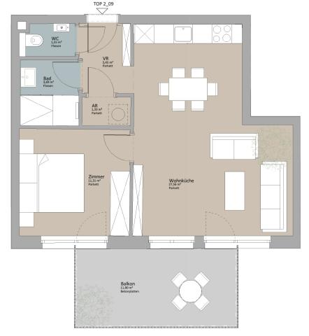 2 Zimmer