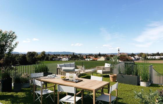 Dachterrasse "Wohnen im Naschgarten"