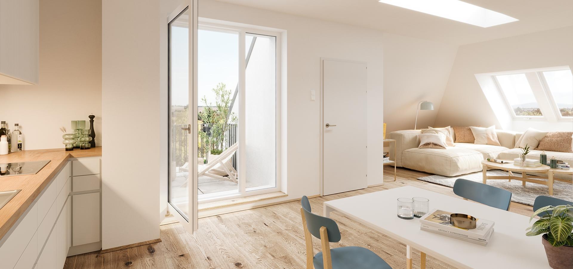 Innenrendering "Im Element der Sonne", August-Kronberger-Gasse 16, 1100 Wien